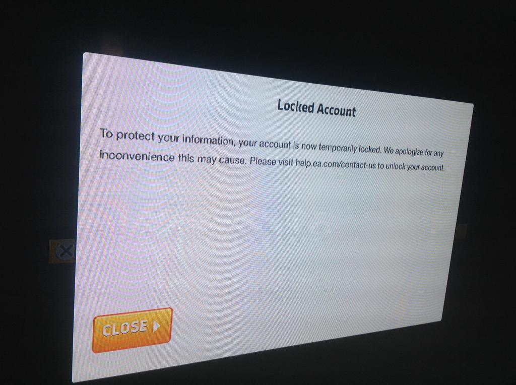 wall_kian's tweet photo. @EASPORTSFIFA What is this? Why can't I get on my account? http://t.co/3rGDK0Fxbz