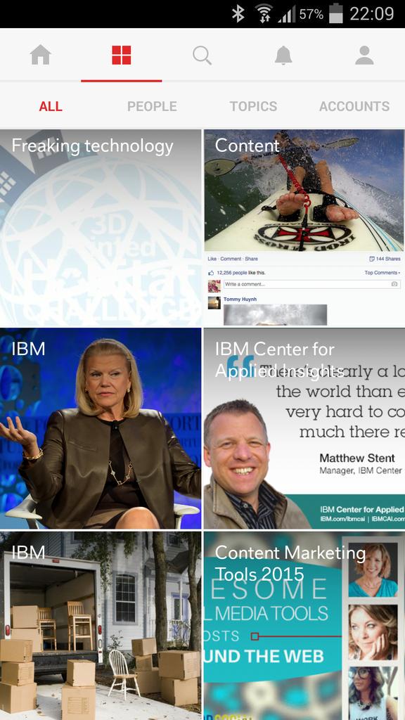 Not everyday I find my pic next to @IBM CEO Ginni Rometty's on @Flipboard Cool! Not sure she looks impressed @IBMCAI http://t.co/euY6PzHOOK
