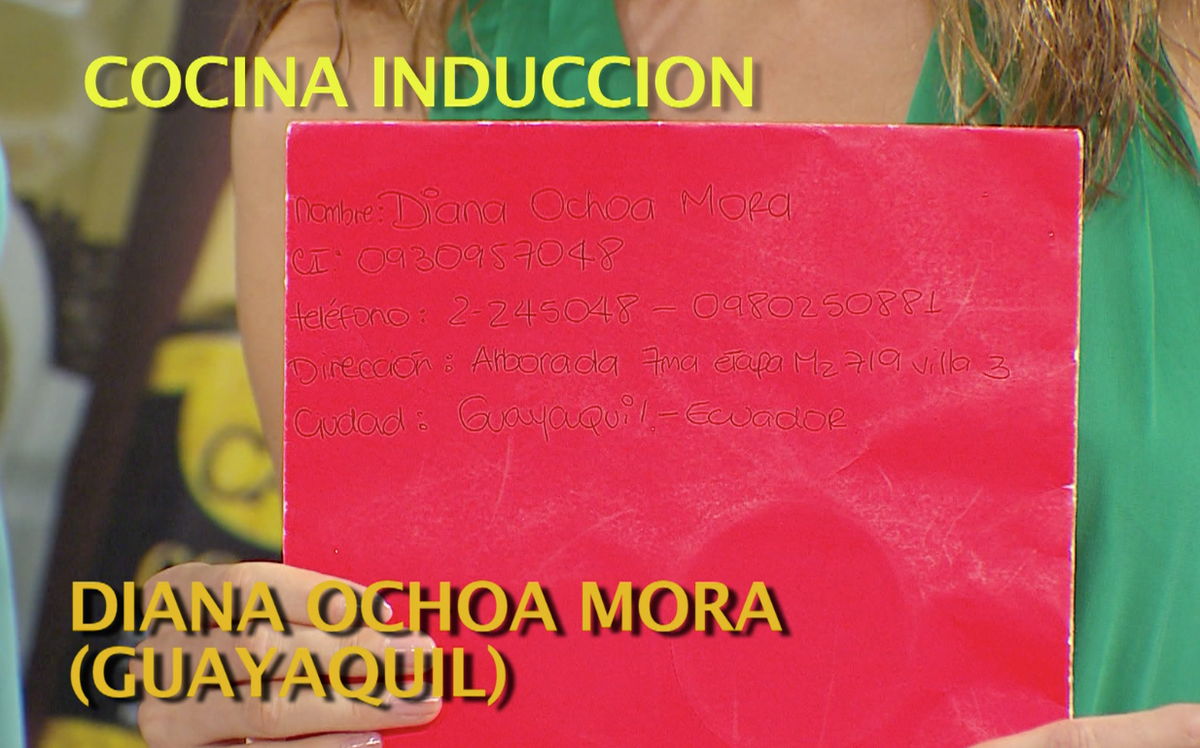 ELCAFE_EC's tweet photo. La ganadora de una Cocina de Inducción, Diana Ochoa Mora (Guayaquil). http://t.co/MfVYcjgjJ2