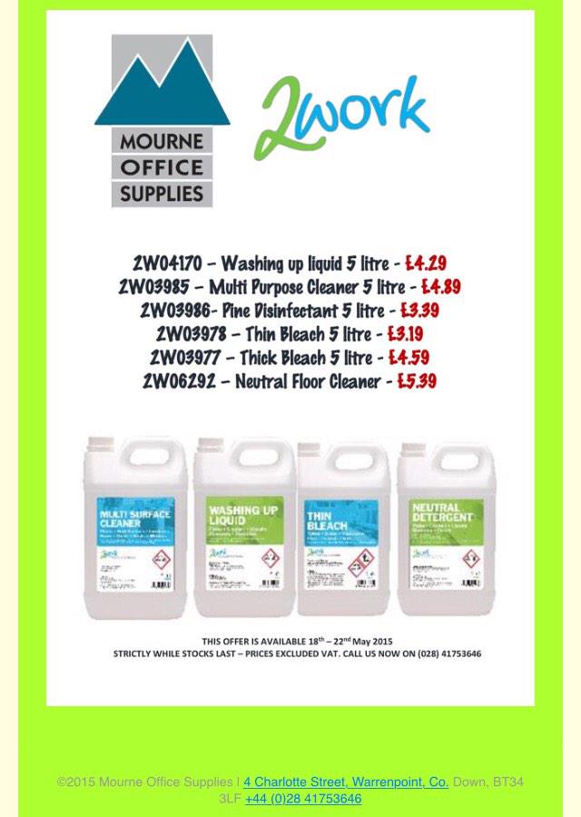 MourneOffice's tweet photo. Who loves a #Bargain? #SpecialOffer on for this week only! #Janitorials #NewryHour http://t.co/kPIe2Z4uC0