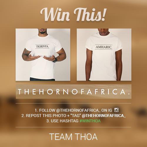 RT @TEAMTHOA: FOLLOW US ON IG TO ENTER THIS COMPETITION! ( thehornofafrica_ )