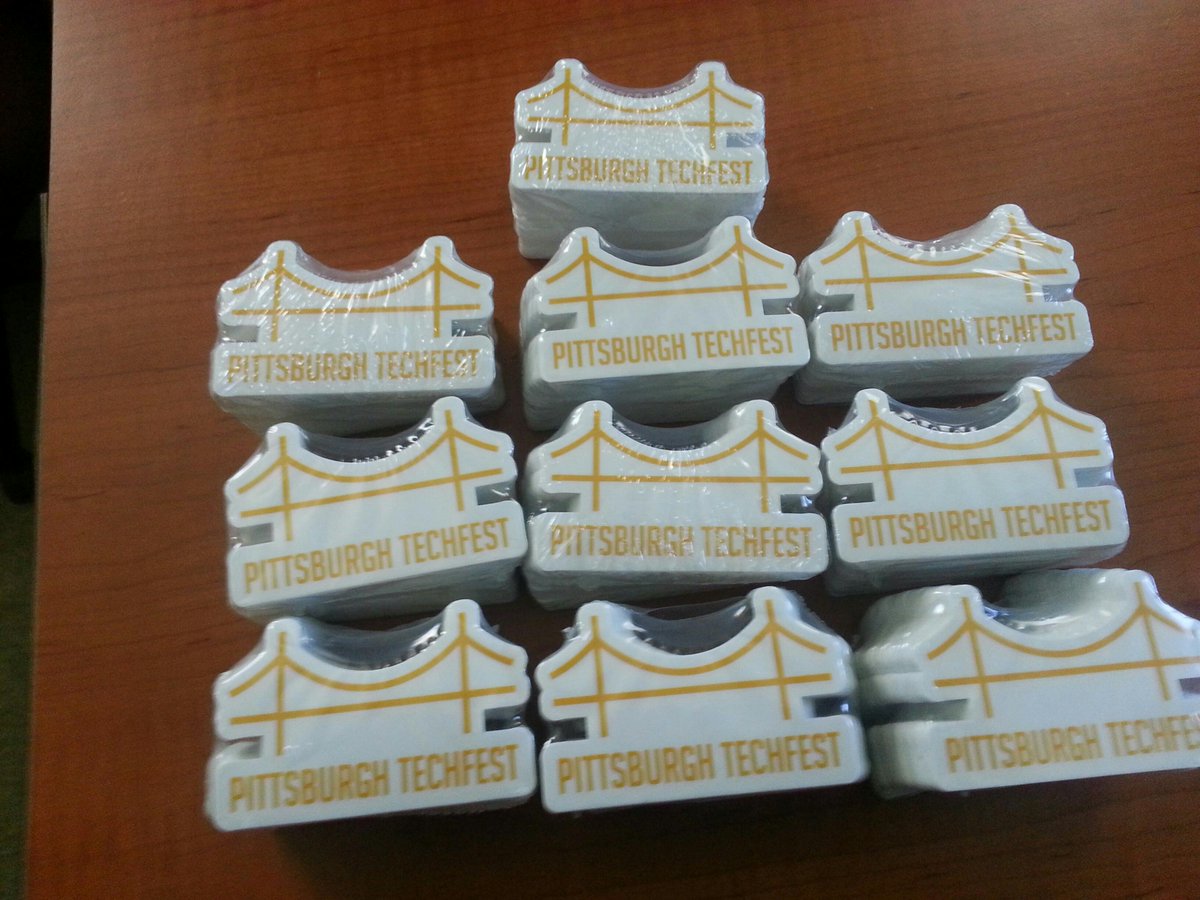 ekepes's tweet image. How about a sticker or two? #pghtechfest