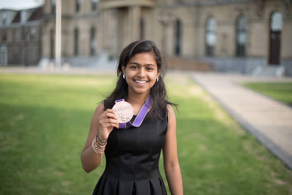 koobeti's tweet photo. @anikagupta_22 #cwsf2015 of @SWOEagles @HWDSB with her bronze medal. Thanks BASEF! http://t.co/JJn2BtFk2h