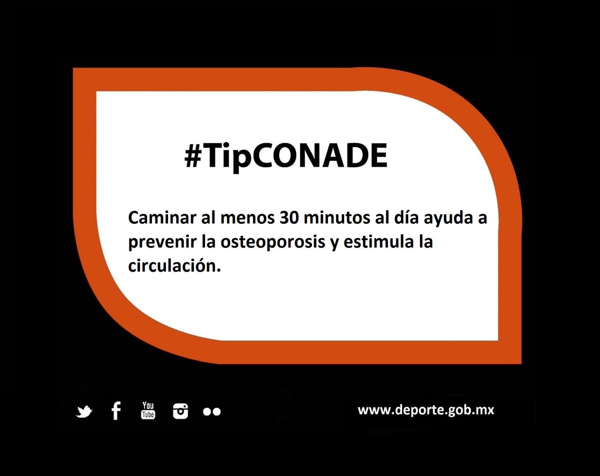 conadeoficial's tweet photo. #TipCONADE Caminar al menos 30 minutos al día ayuda a... http://t.co/LOnHnHXQpY
