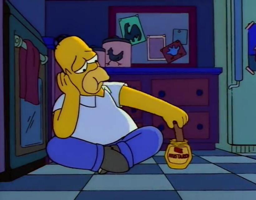simpsons_react's tweet photo. when you get in from a night out and you eat anything you can find http://t.co/Zvn3HxBDeq