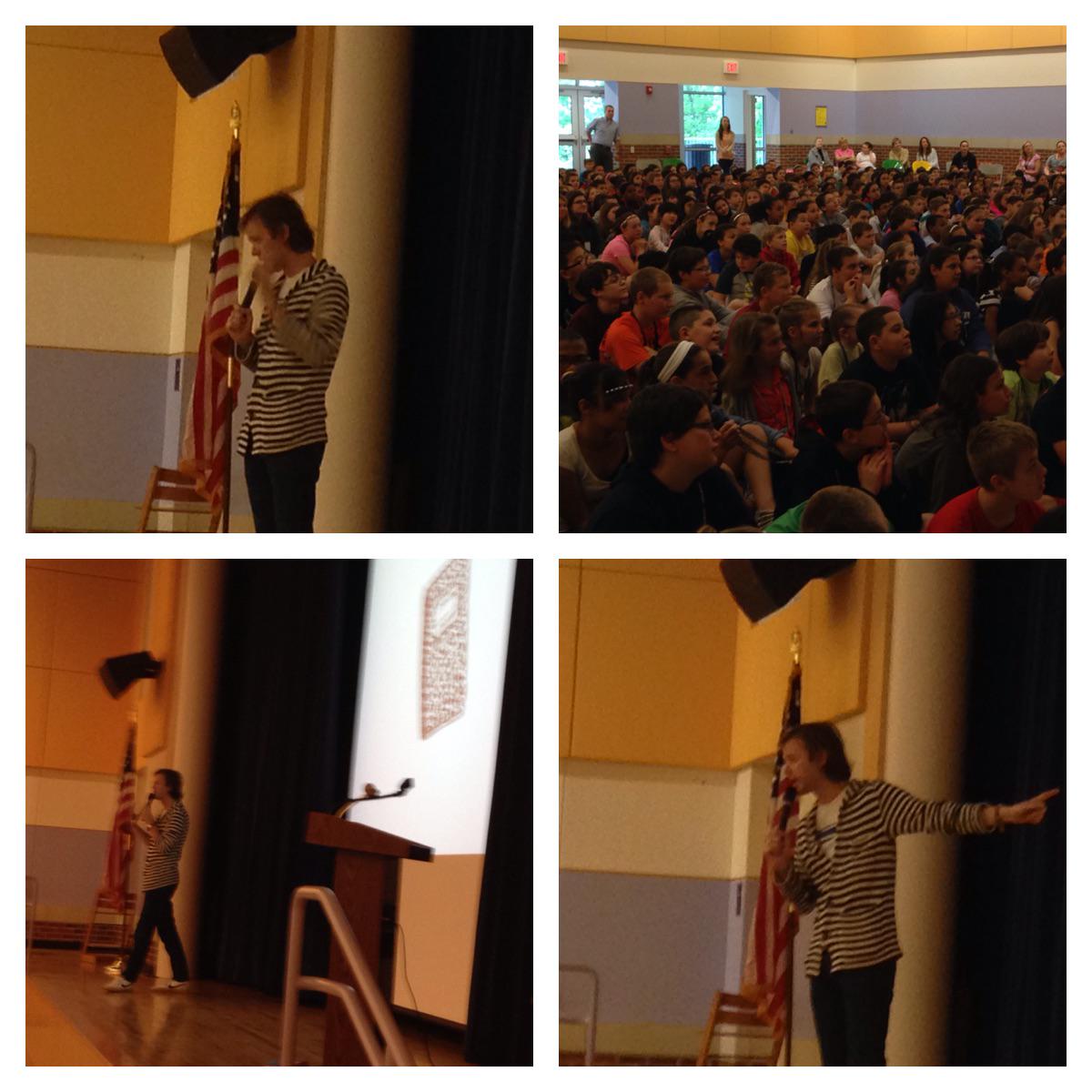 lwilliamsphs's tweet photo. Perry Hill School enjoys author, Mac Barnett today. Fun presentation. #ct126 #funpranks http://t.co/BJG7tbnPLA