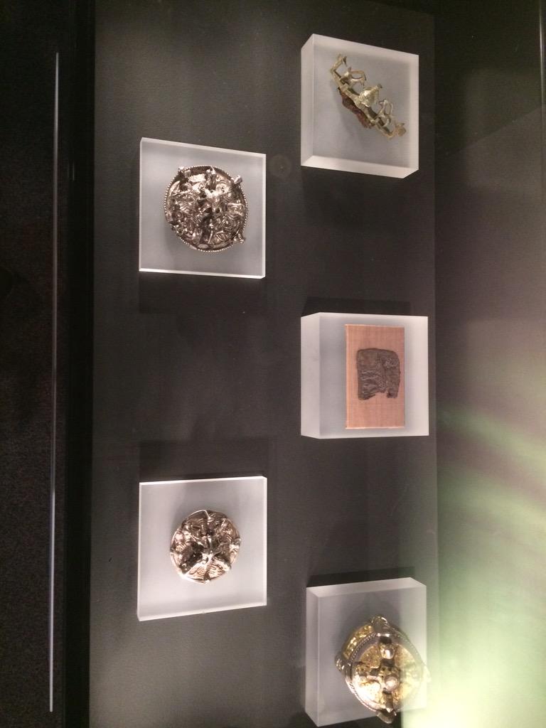 Buildingbod's tweet photo. This one is for @NaomiSykes1 @DeerProject - Viking deer decorated objects at the Field Museum exhibit http://t.co/SYbg0QvFzx