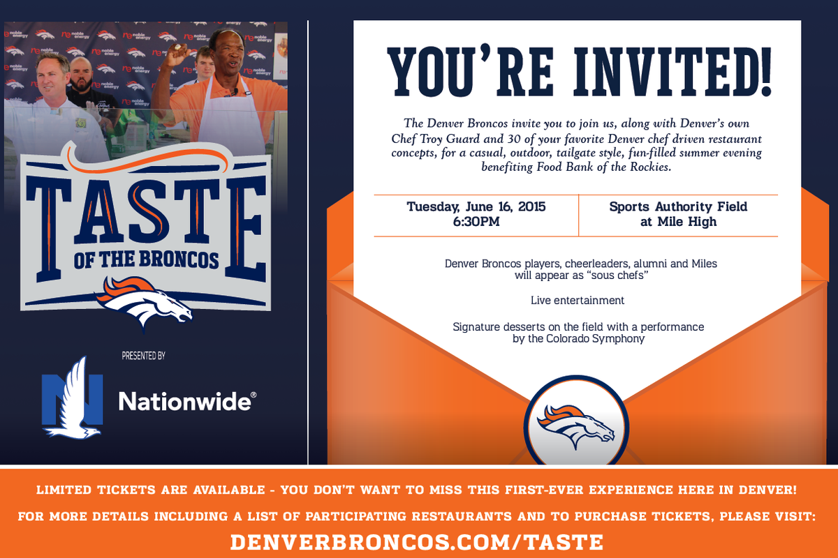 bubuDenver's tweet photo. Join Chef Troy Guard other top Denver Chef’s at at Taste of the Broncos June 16th

Tickets: http://t.co/p9XIHqaJ26 http://t.co/jglvK3numZ