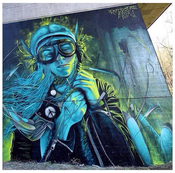 underpmx's tweet photo. Gran intervención de @Rocket01 & AMIN en Bélgica. #underpmx #streetart #mural #graffiti #sprayart #walls #aerosol http://t.co/jVOtLniSyR