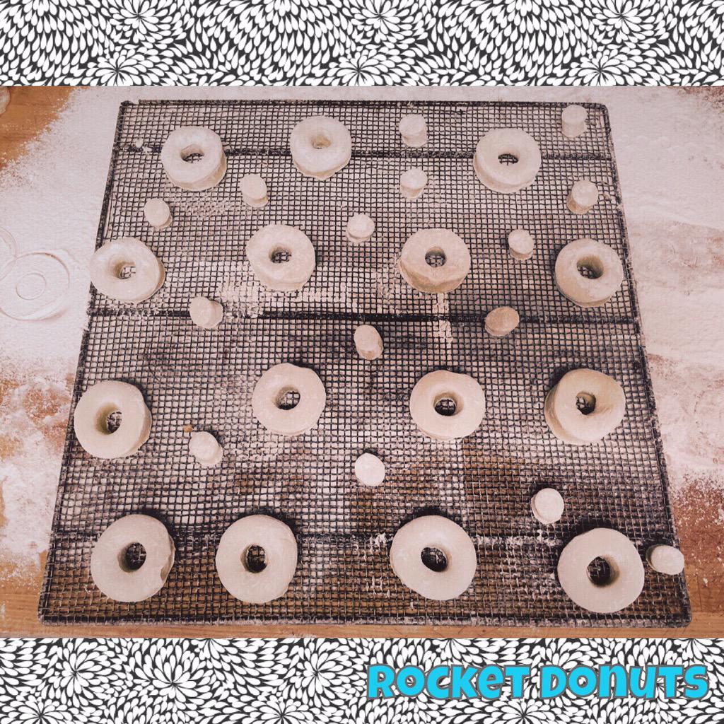RocketDonuts's tweet photo. Croinuts being made! Have you tried our new NUTELLA filled ones? They're AMAZING!😍😛 #RocketDonuts #donuts #donut #yum http://t.co/1f9cmE9JAG