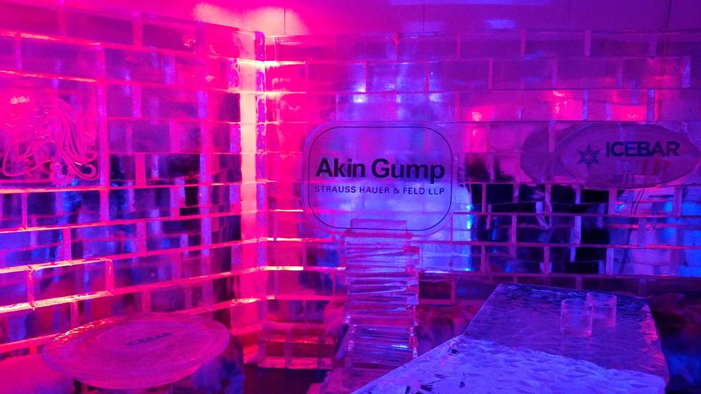 RedWindLLC's tweet image. It's cold in the ice bar. Thanks for having us @akin_gump #WINDPOWER2015 @AWEA #windpower #wind #RenewableEnergy