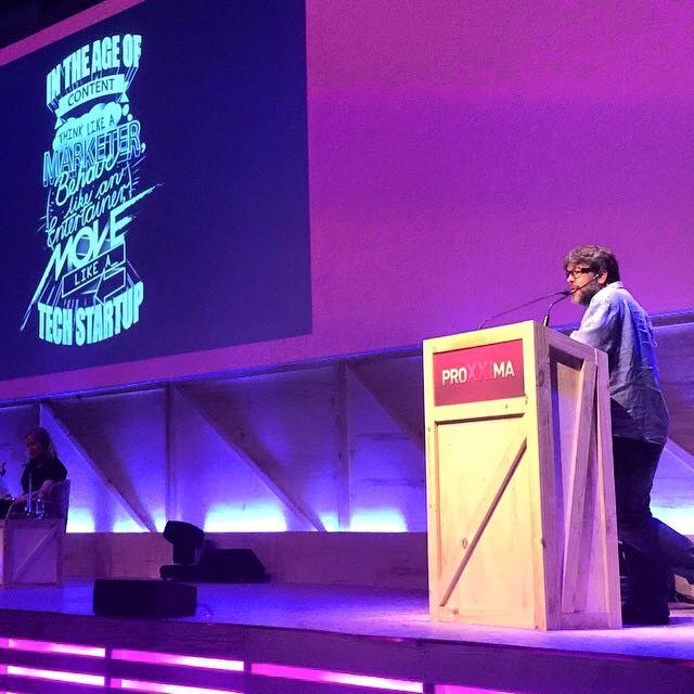 PereiraODell's tweet image. &quot;Think like a Marketer. Behave like an Entertainer. Move like a Tech Startup&quot;. @pjpereirajr speaks to #ProXXIma2015