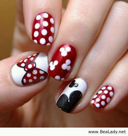 Pink nails, but make them Mickey °o° Absolutely in love with how this ... |  nail | TikTok