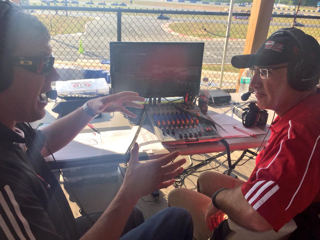 madisonmabry23's tweet photo. @LBatycki and @bobdillner work together announcing the Valvoline Little 600 at @GoProMotorplex #PRNLive http://t.co/tpNQ7mmn90