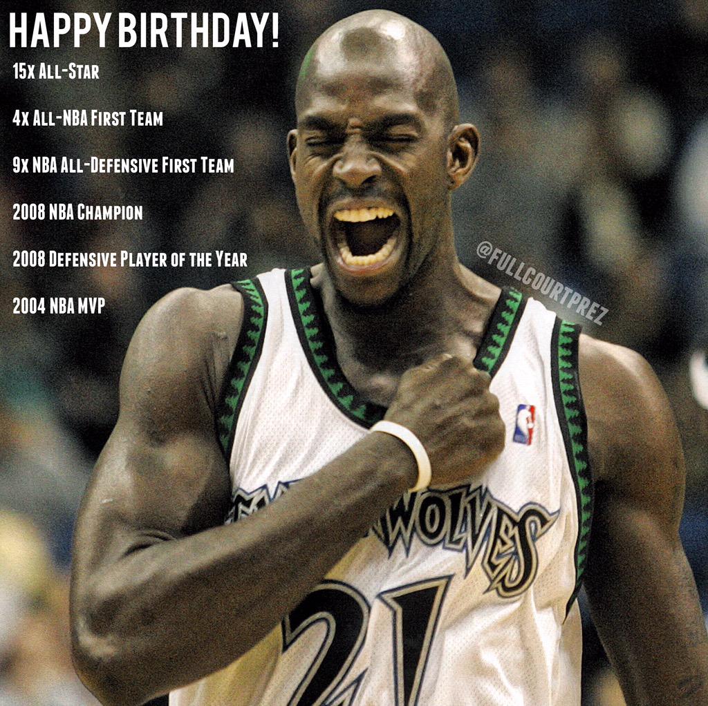 Happy 39th birthday to one of the best power forwards to ever play the game, Kevin Garnett! 