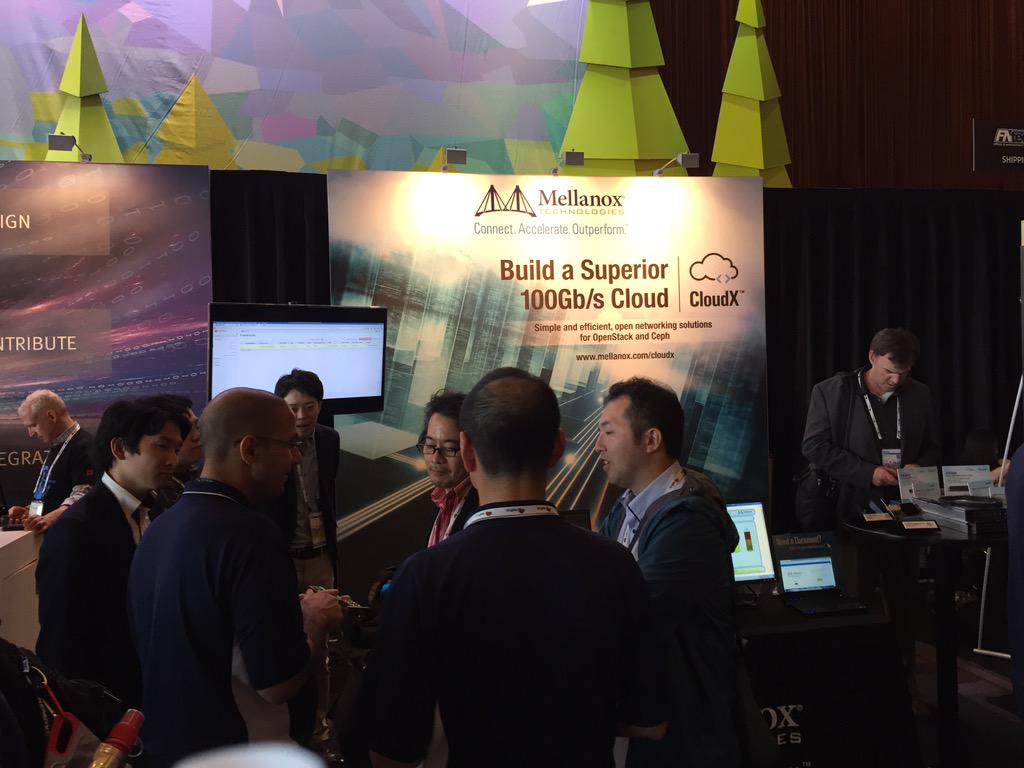 chloe_ma's tweet photo. One of the most crowded booth at #openstacksummitnow. Good job @mellanoxtech team! http://t.co/LCZypD3XJV