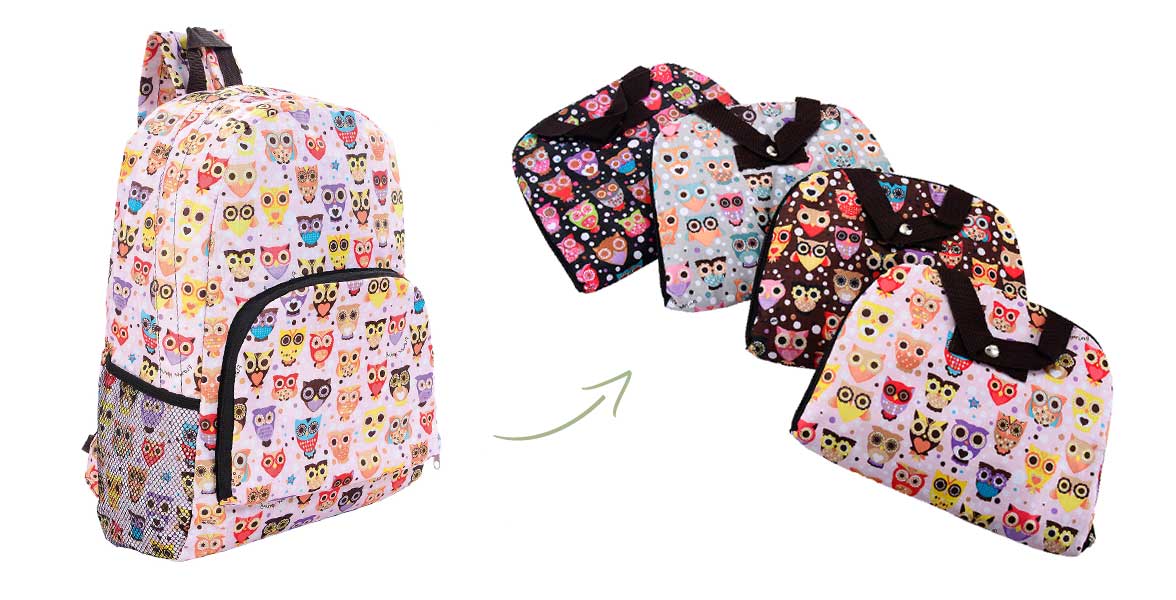 eco chic foldable backpack