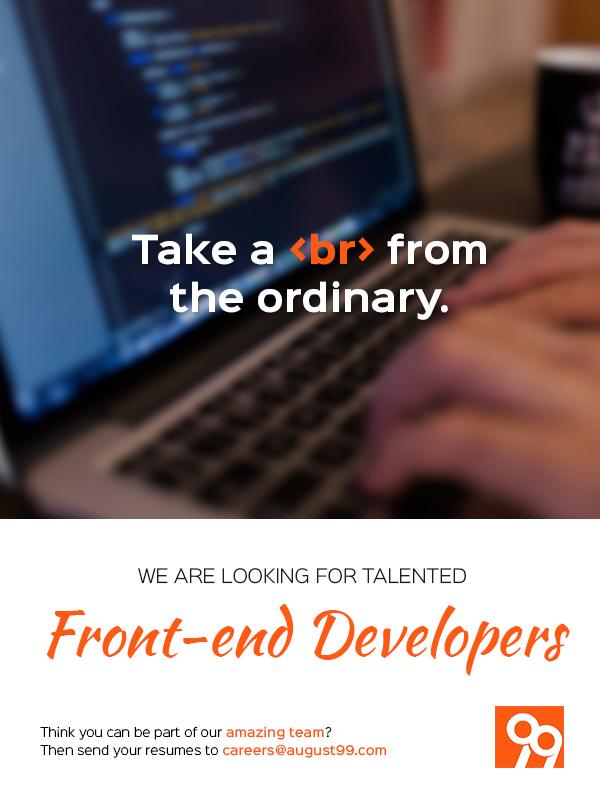 August99Inc's tweet photo. We like talking in codes. #August99 #webdev #webdevelopment #webdesigner #wearehiring http://t.co/5nteN9jdhF