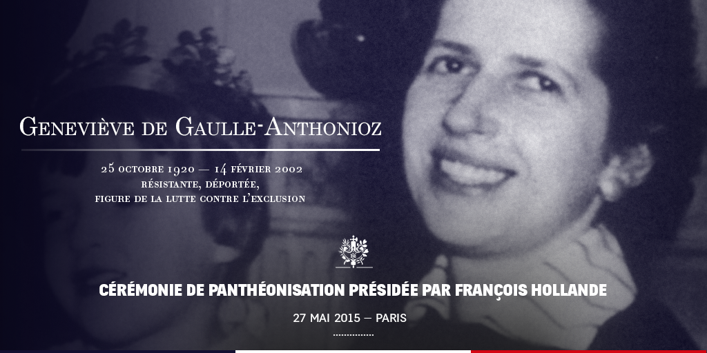 Elysee's tweet photo. Dès 17h, suivez sur http://t.co/kV7QU0I9v6 l'entrée au #Panthéon de ces quatre figures, en présence de @fhollande http://t.co/XGVK6ZjeS8