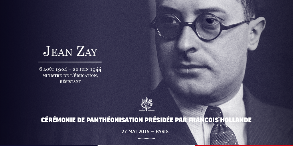 Elysee's tweet photo. Dès 17h, suivez sur http://t.co/kV7QU0I9v6 l'entrée au #Panthéon de ces quatre figures, en présence de @fhollande http://t.co/XGVK6ZjeS8