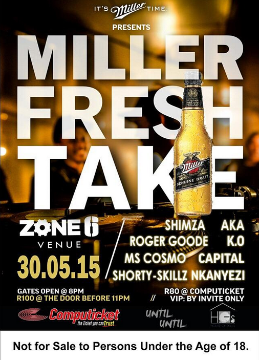 untiluntil_za's tweet photo. Win DOUBLE VIP TICKETS TO #MillerFreshTake 

- Tweetpic the flyer and tag @untiluntil_za &amp; #MillerFreshTake http://t.co/xC8dTIs7vT