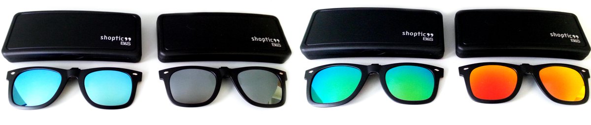 Ja, clip-ons kunnen ook mooi zijn! Afgeprijsd: Wayfarer model clip-ons met spiegelcoating goo.gl/VNhfgi