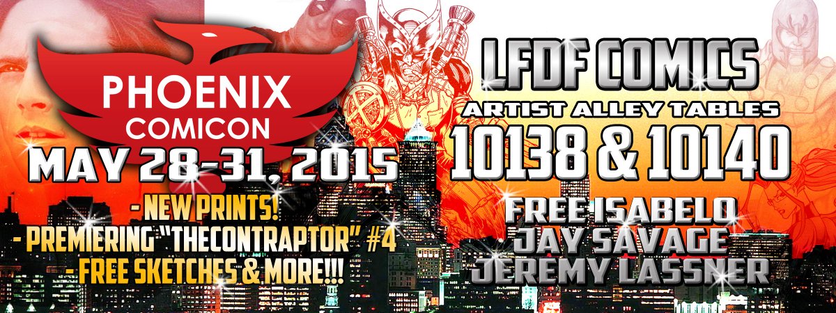 Freekflow808's tweet photo. @Freekflow808 @spddmn2k2 #LFDFComic #LFDF #FreeIsabelo #PCC #PHXCOMICON @PhoenixComicon #BeEpicDoEpic @JAXxHEART http://t.co/9KBdwg4HZY