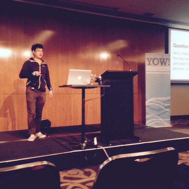 hitleyb's tweet photo. Great talk on Lean UX by @after_12. Refreshing to see something different like this at #yowwest15 @yow_oz http://t.co/7PwVDmgFrY