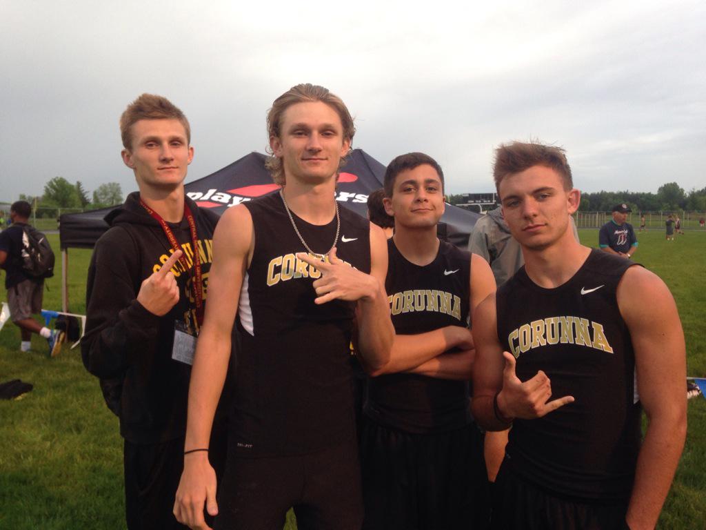 CorunnaTrack's tweet image. @smort07 @EthanQuinn4 @D_Ryan23 @MortCorey 3rd at the @LSJsports Honor Roll Meet 4x200 #uglybutFAST🏃🏃🏃🏃 #GtbG