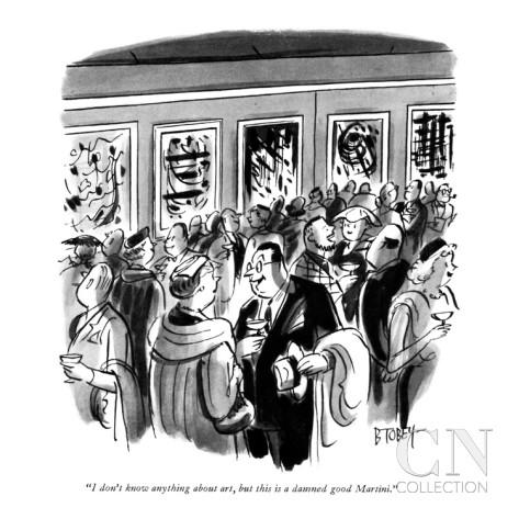 'I don't know anything about art, but this is a damned good Martini.'

#BarneyTobey @NewYorker bit.ly/1chOqKw