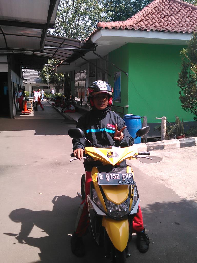 Test ride yamaha mio m3 in Smk Nasional