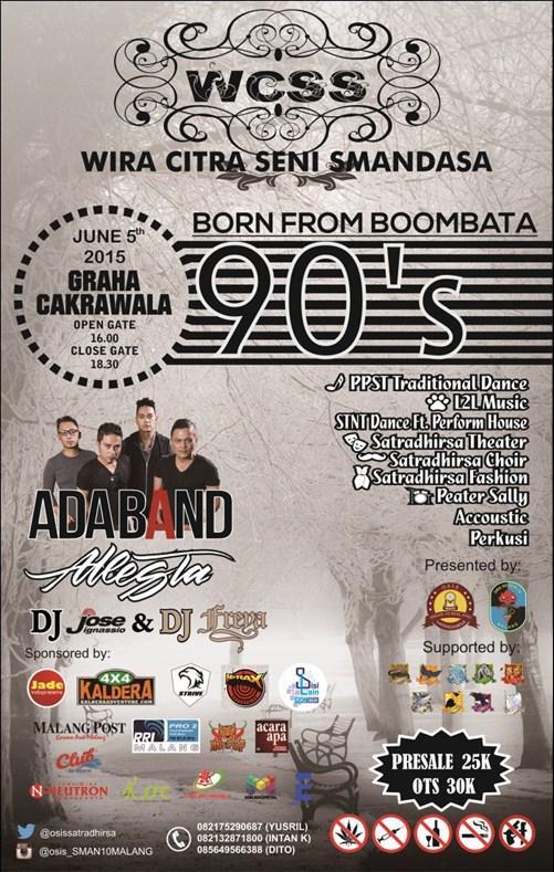 ADA_INDONESIA's tweet photo. #ADAevent: 5 Juni'15 ADABAND will perform at #WCSS "Born From Boombata 90's" @osissatradhirsa See you Malang! http://t.co/KZUpeDKVrT