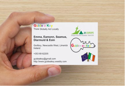 Our new business card - busy few days ahead, getting ready for Berlin