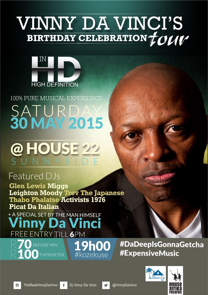 VinnyDaVinci's tweet photo. The #BirthDayTour continues...#Shaguma #MidCorner #House22 #ThiboCafe
#WeLoveHouseMusic
Retweet & Share Da Love!!! http://t.co/nvF2MzA82K
