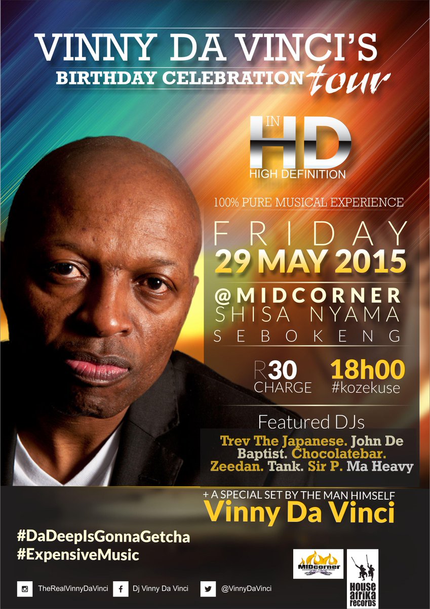 VinnyDaVinci's tweet photo. The #BirthDayTour continues...#Shaguma #MidCorner #House22 #ThiboCafe
#WeLoveHouseMusic
Retweet & Share Da Love!!! http://t.co/nvF2MzA82K