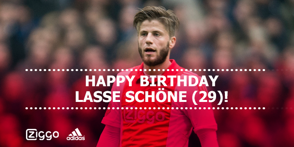 AFCAjax's tweet photo. Happy birthday Lasse Schöne! De #Ajax-aanvaller is vandaag 29 jaar geworden! http://t.co/jUDBTTGUDE