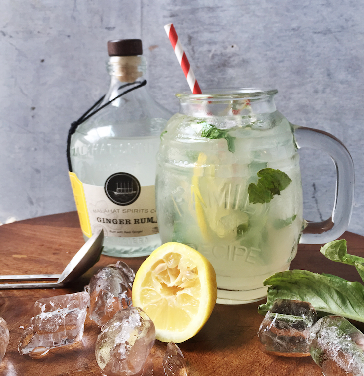 MalahatSpirits's tweet photo. The perfect summer cocktail is Spiked #Basil #Lemonade made with Malahat #GingerRum!  http://t.co/VaokzuKcJv http://t.co/xEwKprkAtk