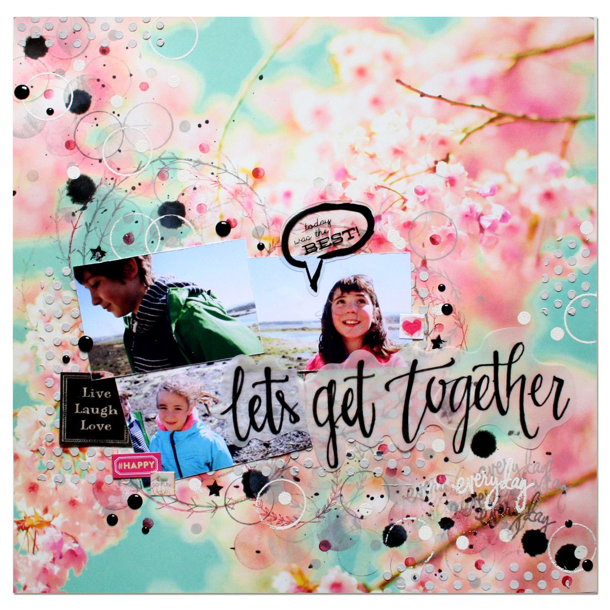 HappyAccidentTW's tweet photo. Elige un papel decorado d fondo y llénalo de color #scrapbooking @websterspages @maggiehdesign http://t.co/Rv2xc8dUGp http://t.co/0IqucLihJT