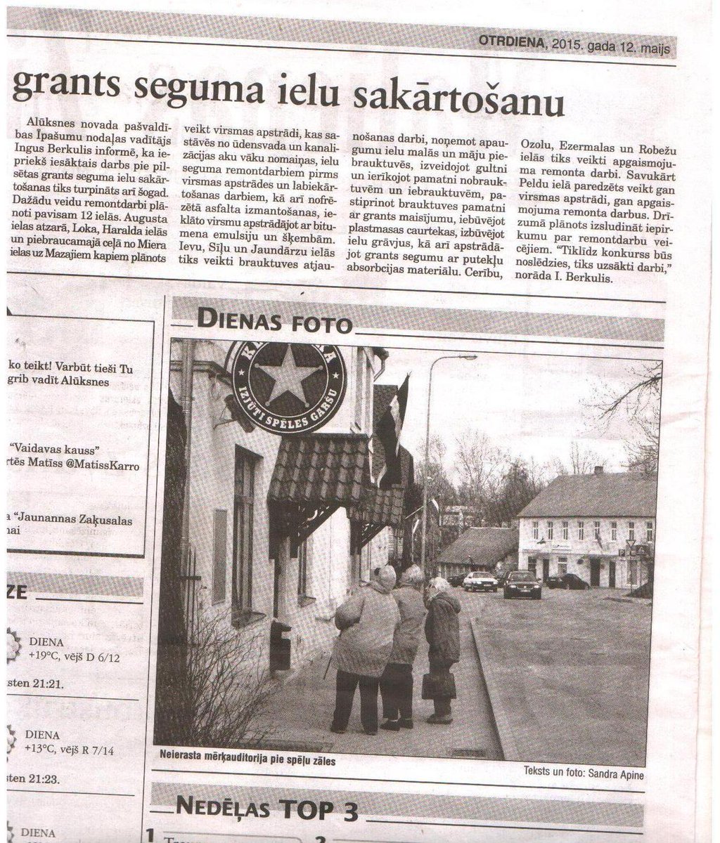 Klondaika_AL's tweet photo. Dienas Foto!
"Malienas Ziņas", 2015.. gada 12. maijs. 
Nr. 36(11379), 2.lpp http://t.co/WKK8nEBwrE