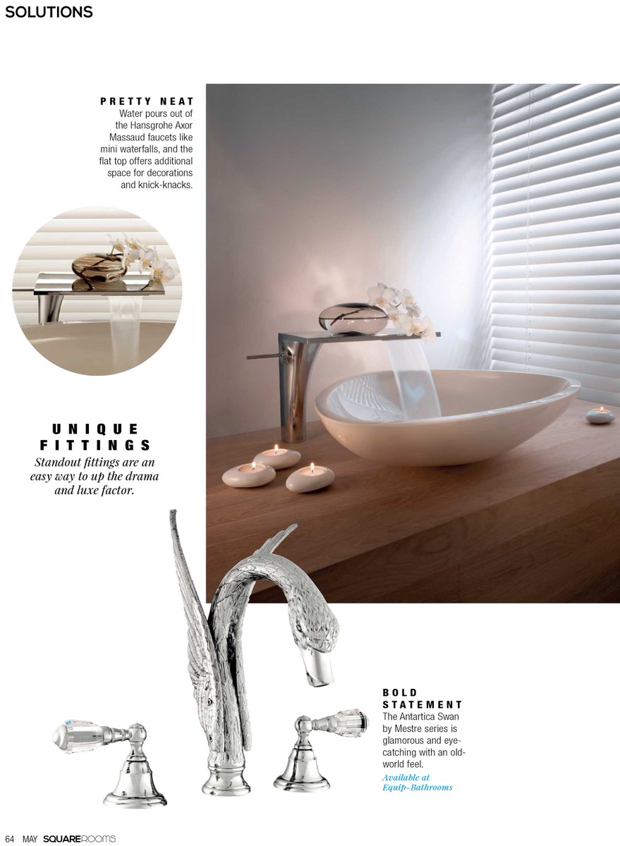 <a href="/BroncesMestre/">Mestre</a> is a solution for luxury #shangai #bathrooms in SquareRooms magazine! Interesting #Design #faucetideas
