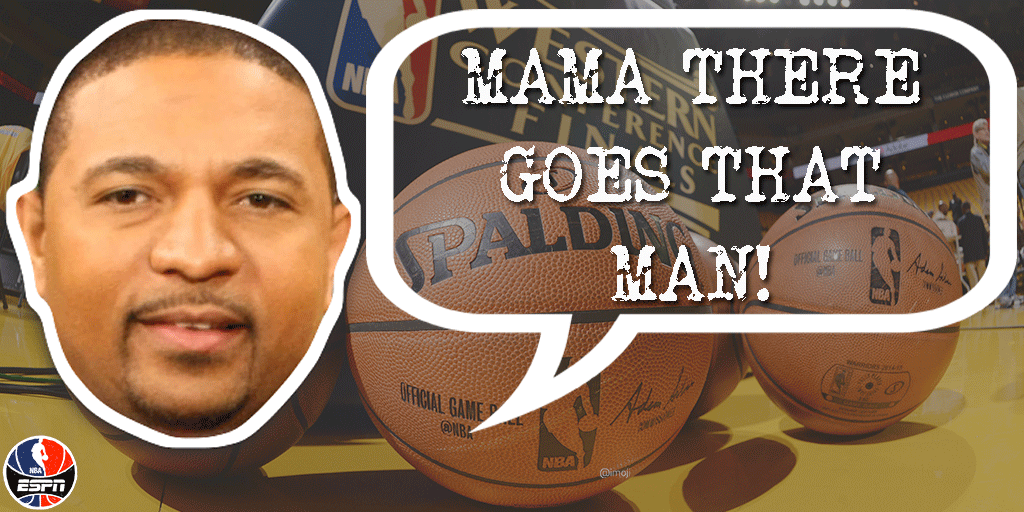 ESPNNBA's tweet photo. Steph is up to 30 points &amp; Warriors lead Rockets 106-97 with 2:11 left. Mark Jackson is impressed... http://t.co/hQvOg9aQkL