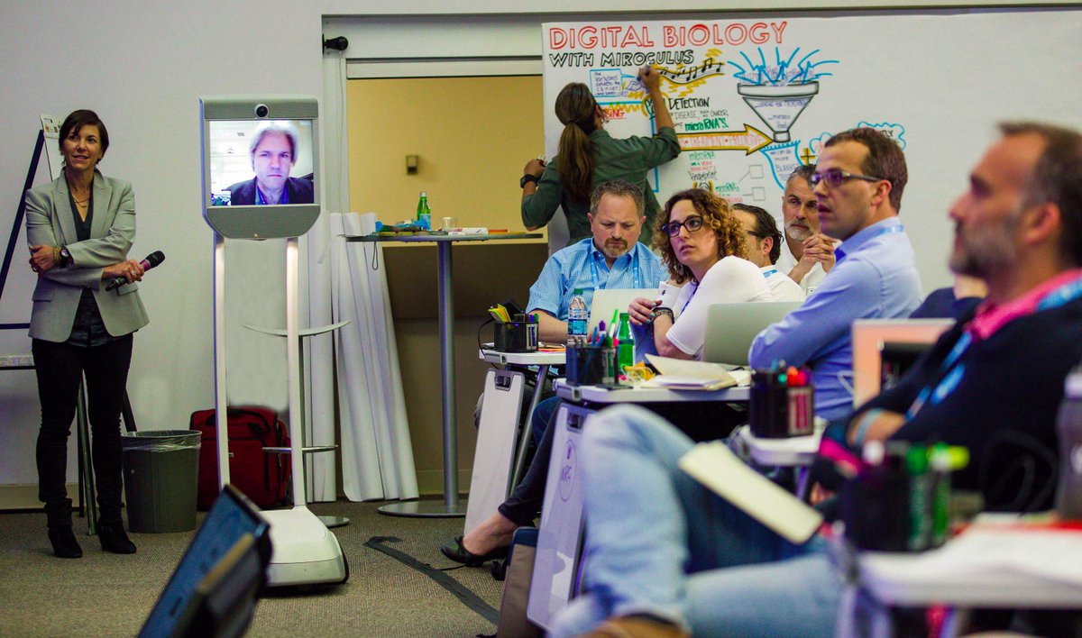 WordsToPictures's tweet photo. Cool pic of @raymondmccauley (in ROBOT form!) and @lisakaysolomon during Singularity University #epmay15. http://t.co/QEESVq6GBH