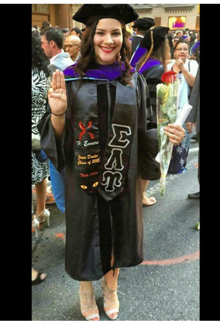 ThetaAlpha_SLU's tweet photo. A resounding RRR-AAAAAH to Hermana Amanda Rodriguez for graduating law school. #academicexcellence #graduate2015 http://t.co/5b4xzBwT3z