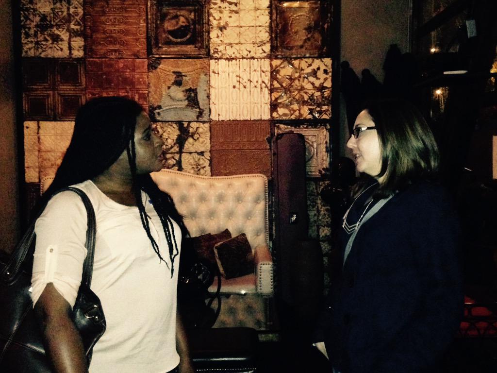 Chix_w_Scripts's tweet photo. Good times. Smart women! Writers, Directors. Fantastic!! #cwsawdmixer http://t.co/lOBGI2IgOA