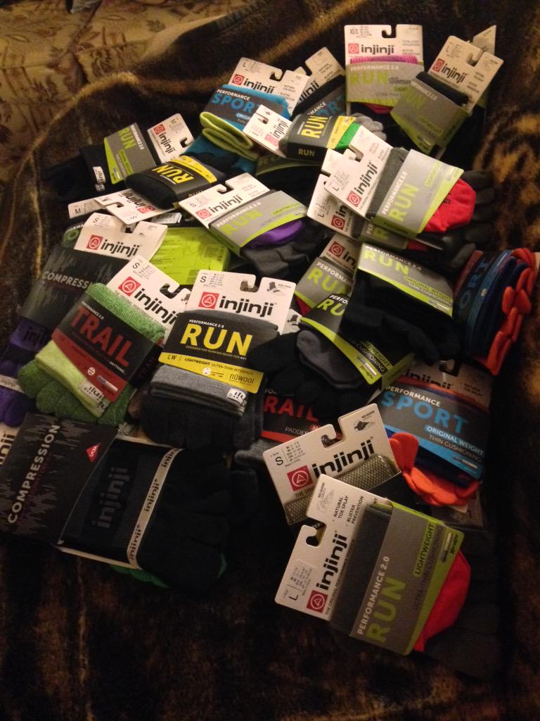 Dom_Grossman's tweet image. If I hosted an episode of Cribs right now, this would be the @injinji couch #toesocksfordays #blisterfreezone