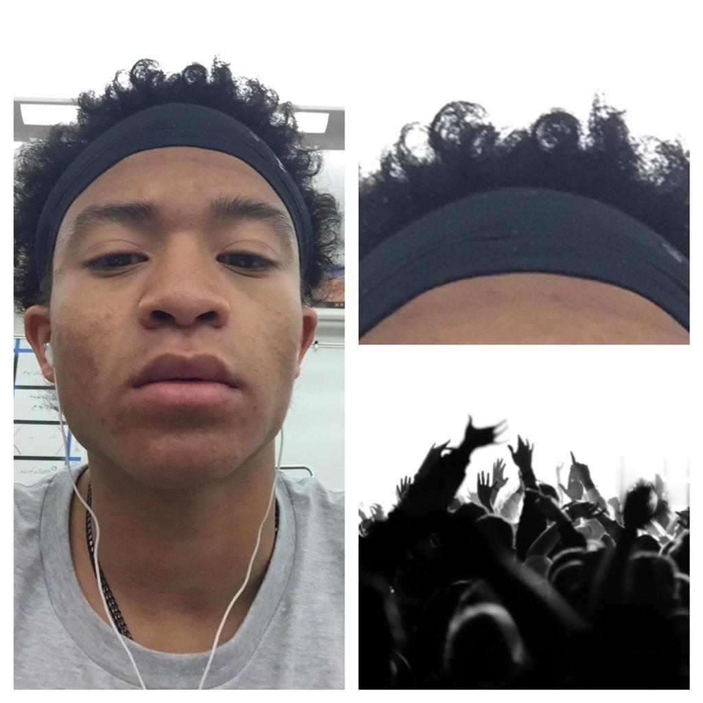 S/O my dude @qeezus_sampson for making it to state!✊🏽🏃🏾💨.... Even tho his hair looks like people at a rave😂