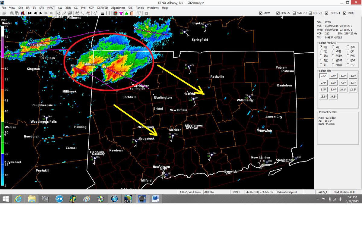 FaxAlertWeather's tweet photo. Mod/strg thunderstorm complex dropping southeastward across Litchfield Cty... monitoring needed; no warning yet! http://t.co/Ji1Dr88gI2