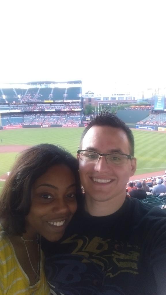 Tobinnm's tweet photo. First O's game of the season! Go @Orioles!!! http://t.co/M9KTu89FXz