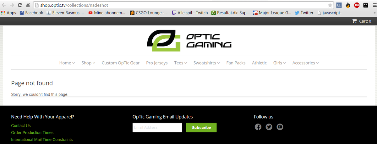 RasmusHojlund's tweet photo. @OpTic_NaDeSHoT Heyo dude, think u have to either fix the collectionshop thingy or get rid of all the links on yt&amp;fb http://t.co/rp56dXIoQl