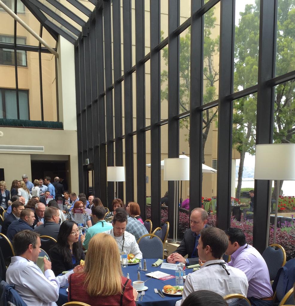AvisoInc's tweet photo. Our CRO @t_patterson in deep in discussion @host_analytics #HAworld. #sales #finance #partners http://t.co/680iEo9fFG